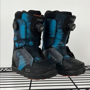 THIRTYTWO MEN'S LASHED DOUBLE BOA® BOOT 2024, Men’s Size 8, Tie Dye Blue
